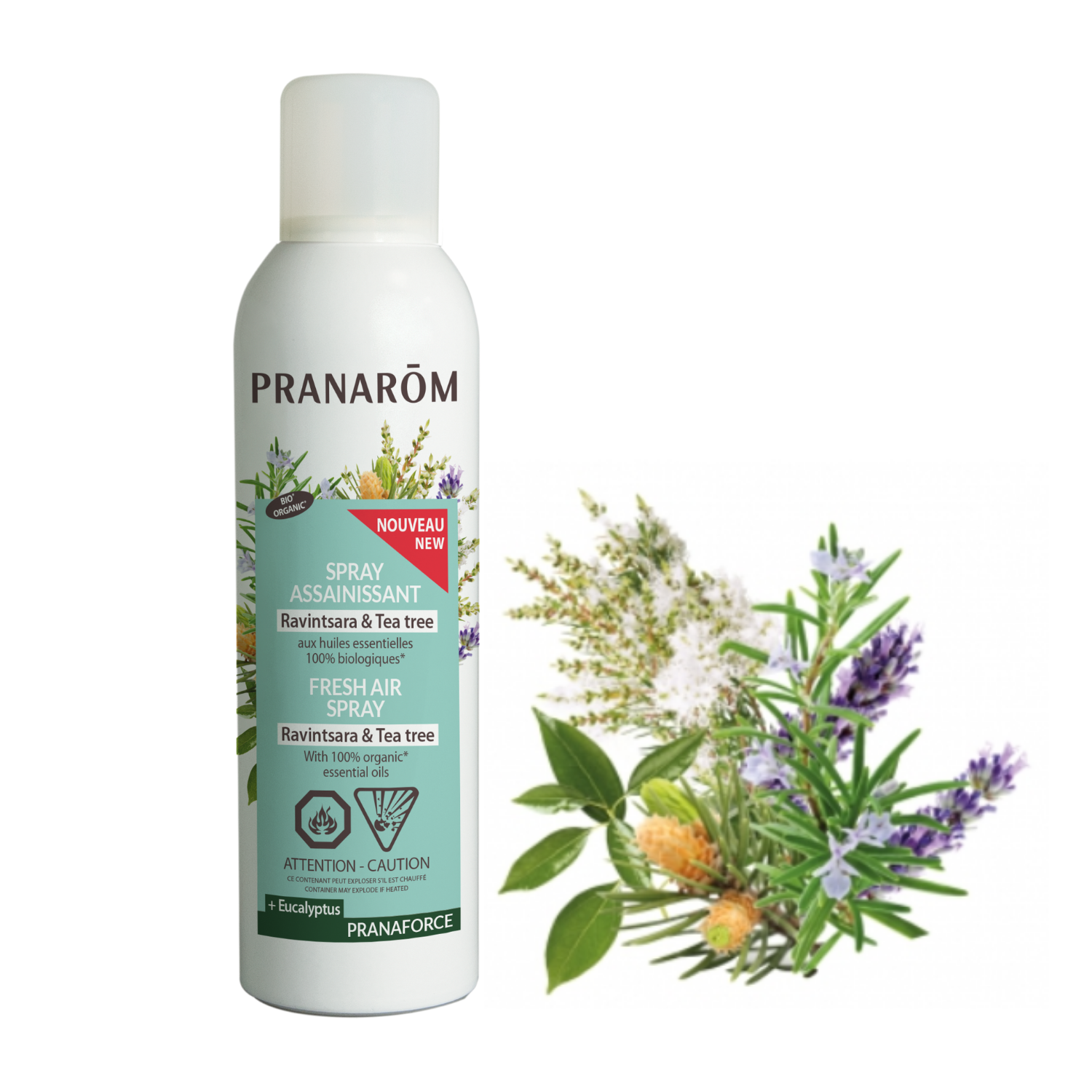 Pranarom Aromaforce Spray Assainissant Ravintsara Tea Tree Bio