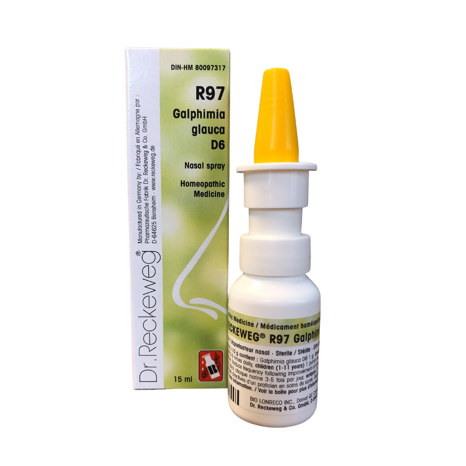 R97 Dr. Reckeweg Homeopathic medicine Nasal spray 15 ml (Public)