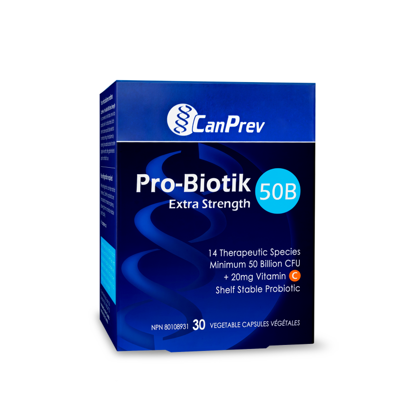 Pro-Biotik 50B Extra Strength, 30/60 caps, CanPrev