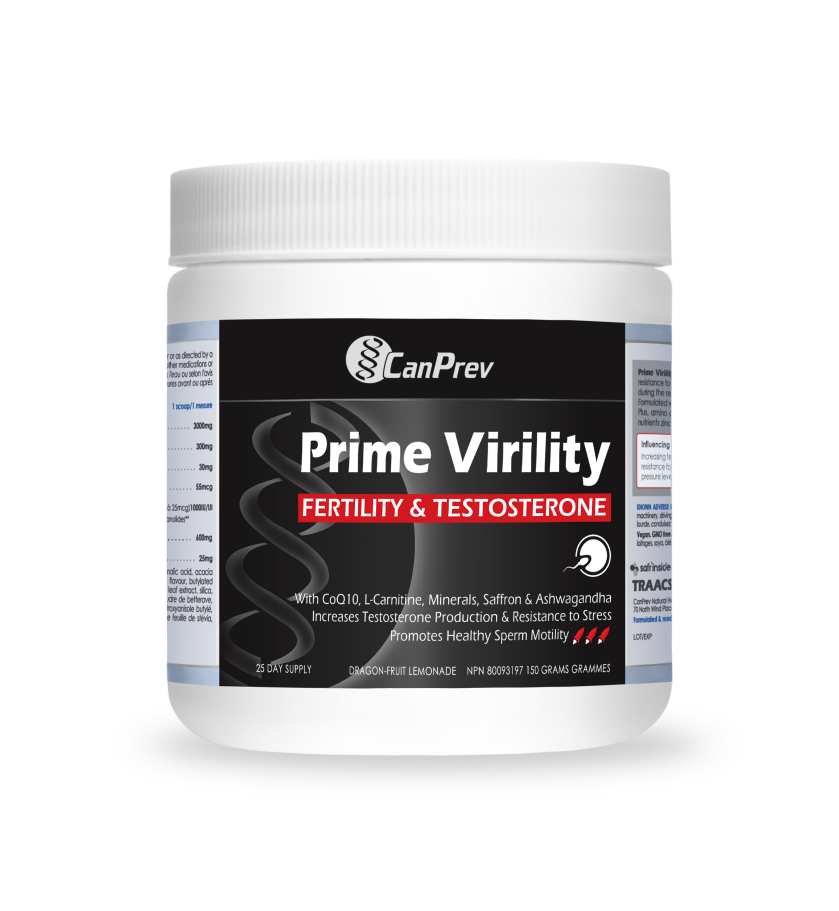 Prime Virility Fertility & Testosterone Powder 150g, CanPrev