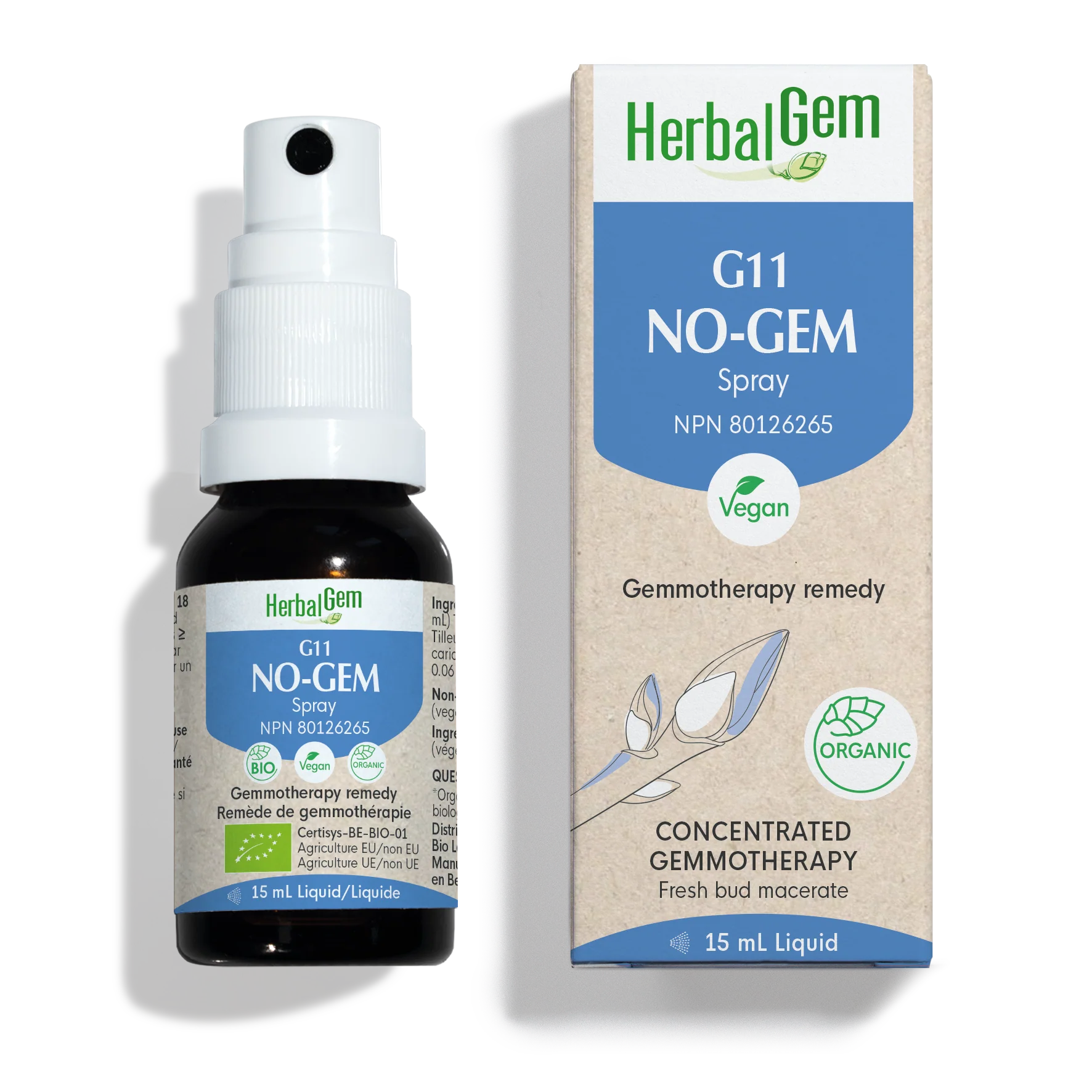 G11 NO-GEM, 30 ml, 15 ml Spray, Gemmotherapy (Public)