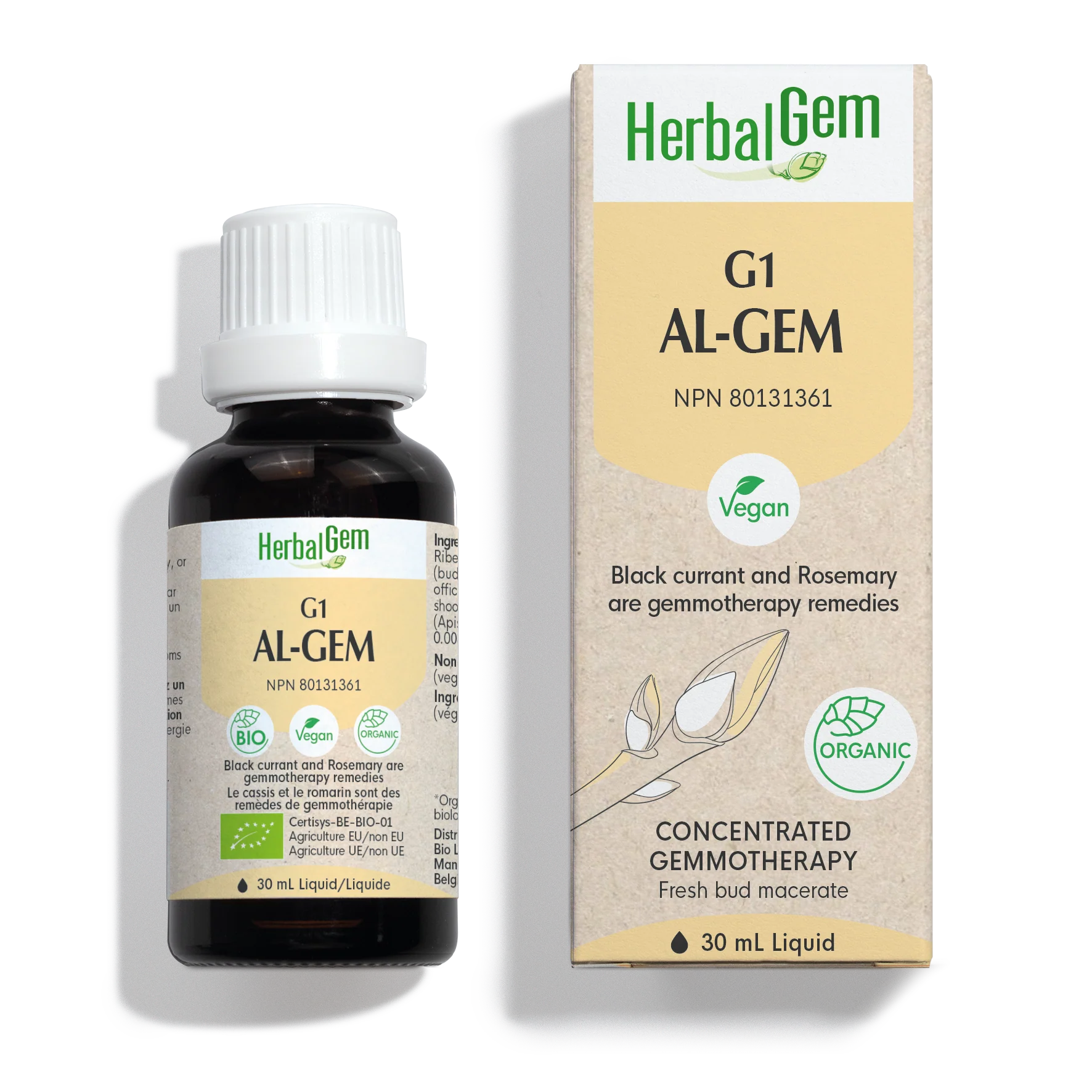 G1 AL-GEM, 30 ml Organic Gemmotherapy (Public)