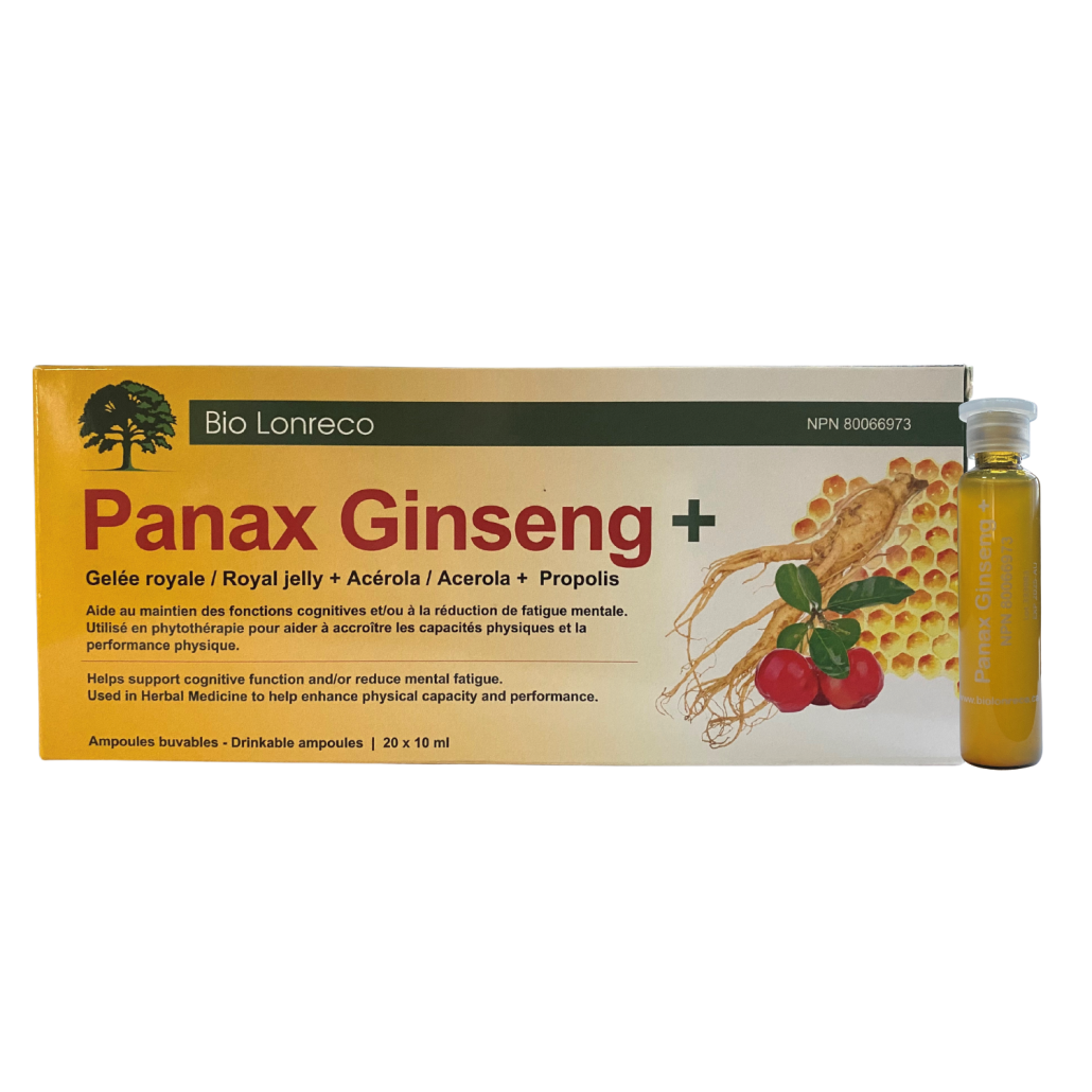 Panax Ginseng+, Drinkable ampoules (20 x 10 ml), Bio Lonreco