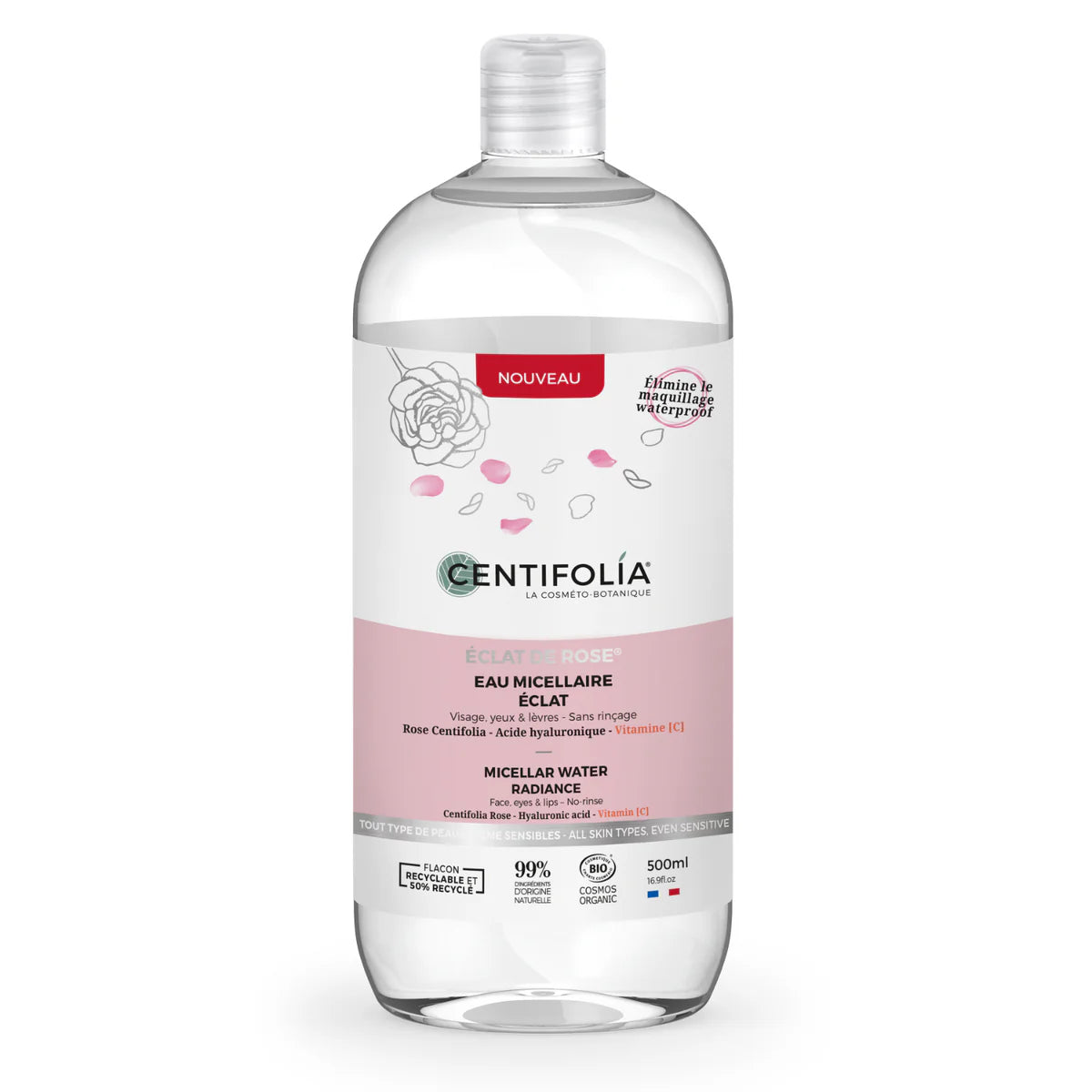 Éclat de Rose® Micellar Water, 500 ml.