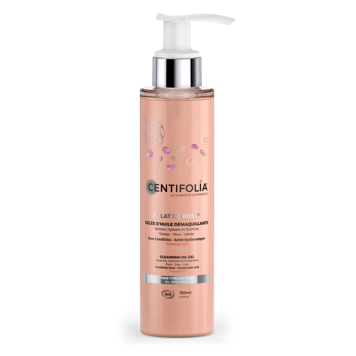 Éclat de Rose® Cleansing Oil Gel, 150 ml.