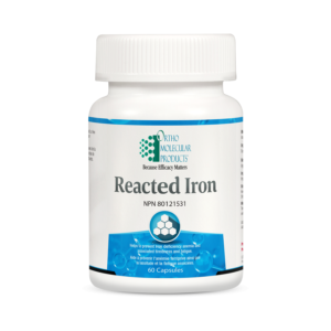 REACTED IRON, 60 capsules, Ortho Molecular Products