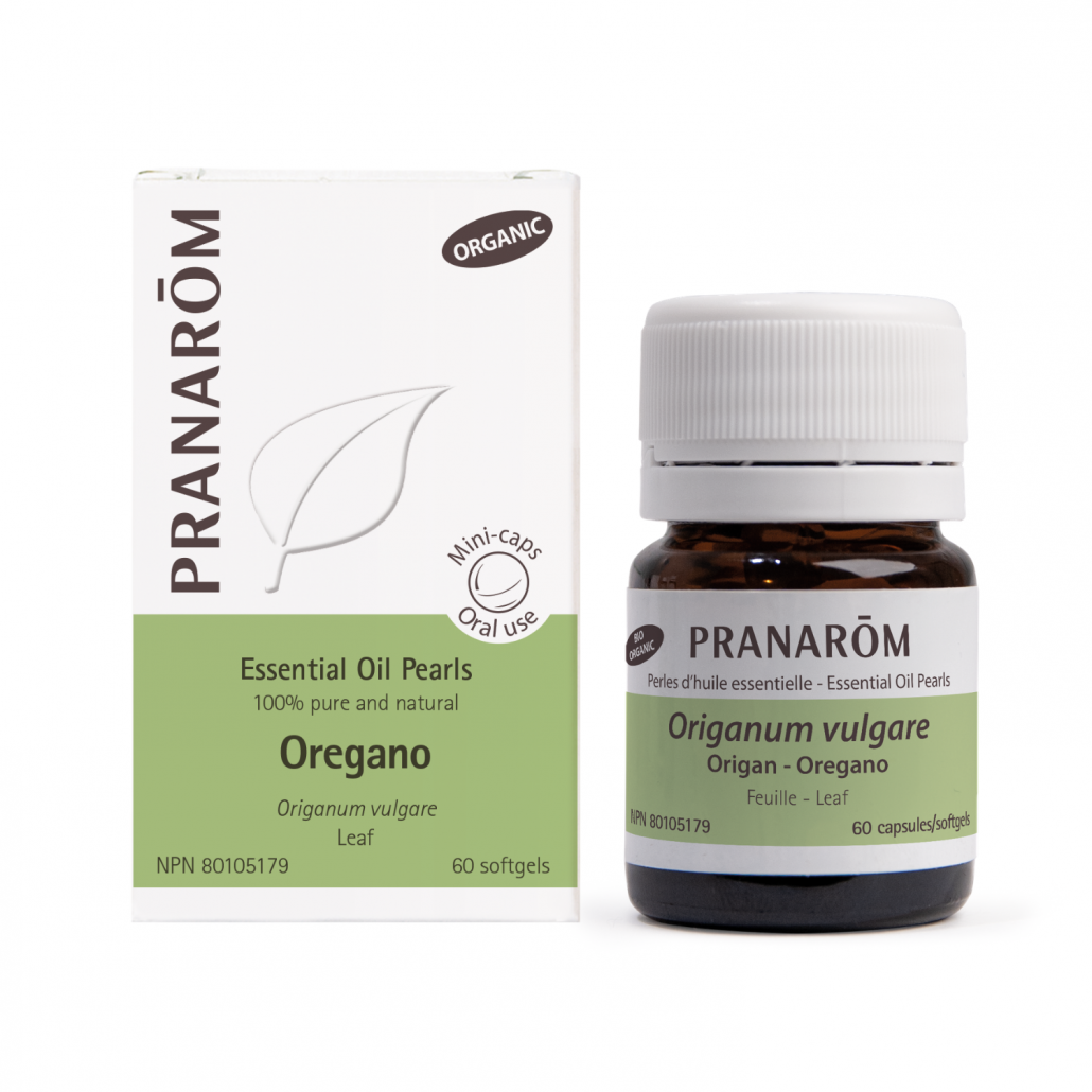 Oregano Essential Oil Pearls 60 Softgels,  Pranarom