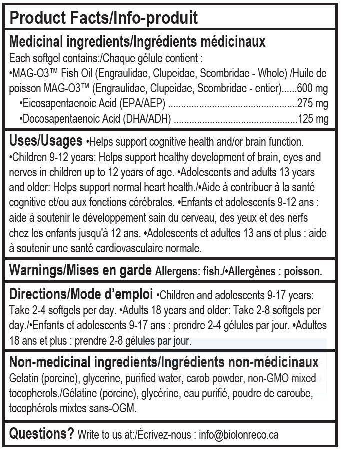 MAG-O3 Omega-3 mini NEW | Q-EB05/Q-EB06 60/120 softgels