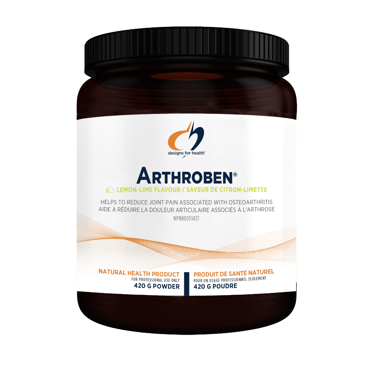 Arthroben - Lemon Lime Flavour - 420 g, Designs for Health