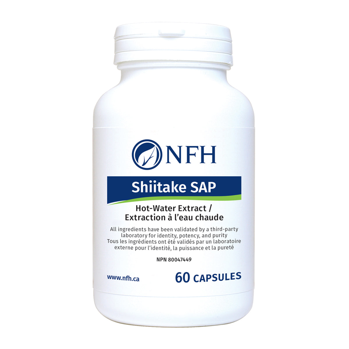 Shiitake SAP Hot-Water Extract 60 caps,