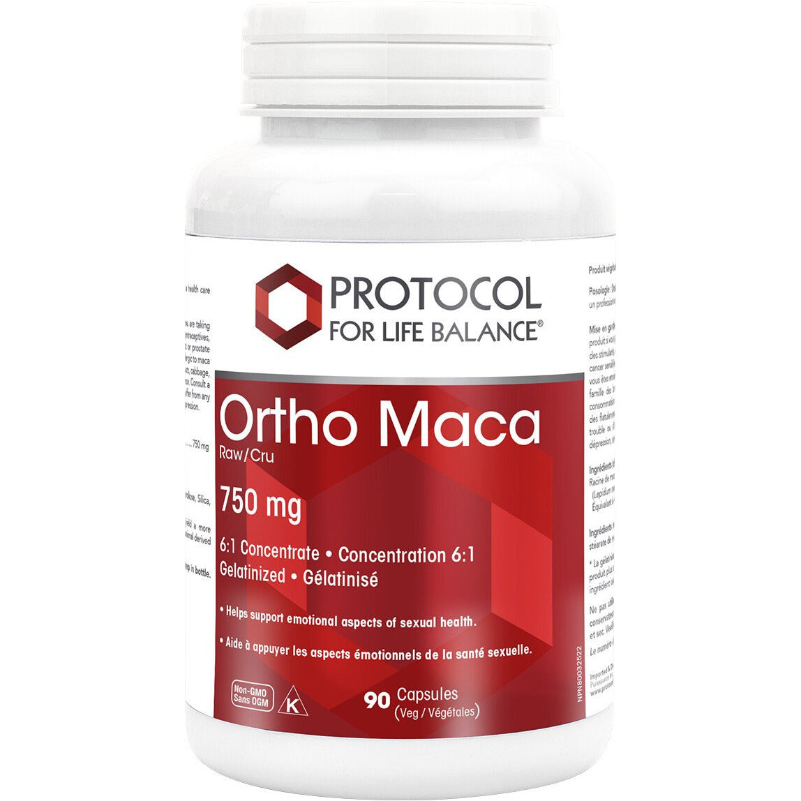 Ortho Maca Raw 750 mg 6:1 Concentrate 90 vcaps