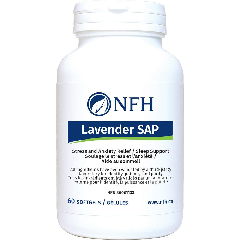 LAVENDER SAP FOR STRESS AND ANXIETY RELIEF AND SLEEP SUPPORT 60 sofgels - iwellnessbox