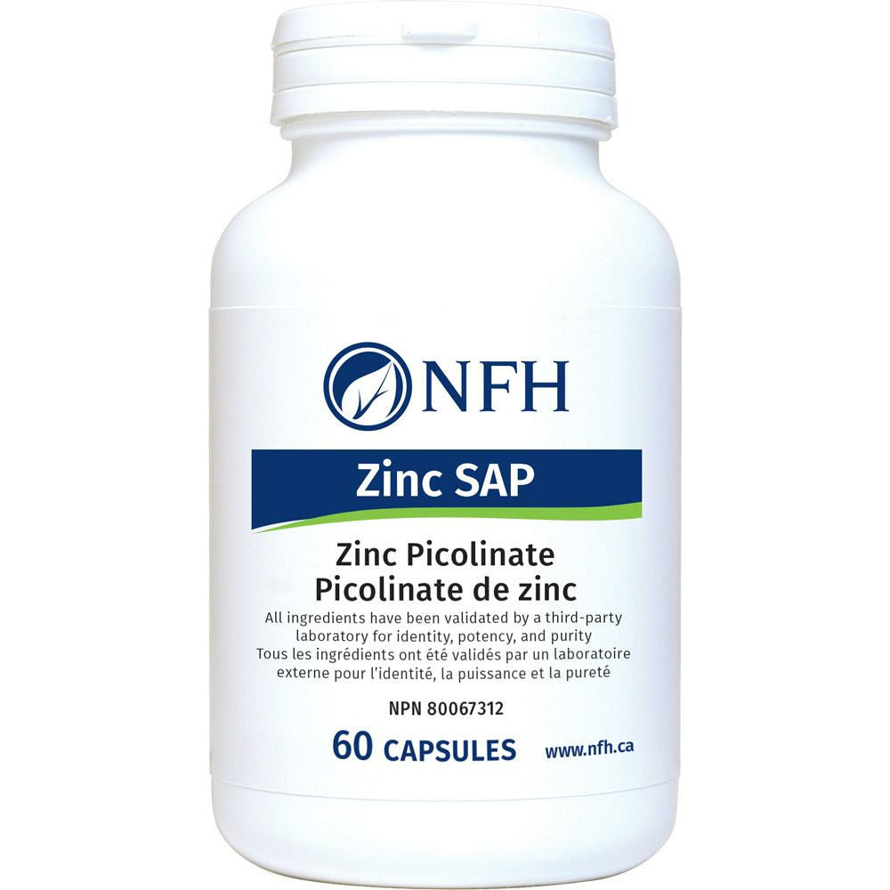 Zinc SAP with copper 60 caps, NFH