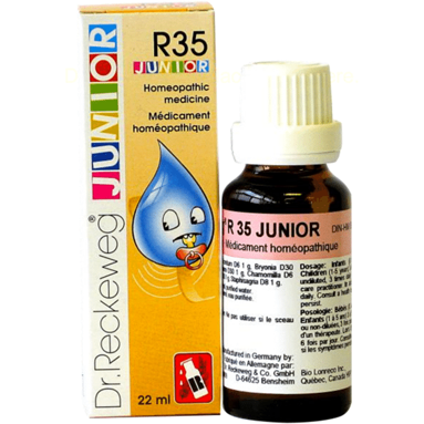 R35 JUNIOR, Toothaches, teething, homeopathy, 22ml
