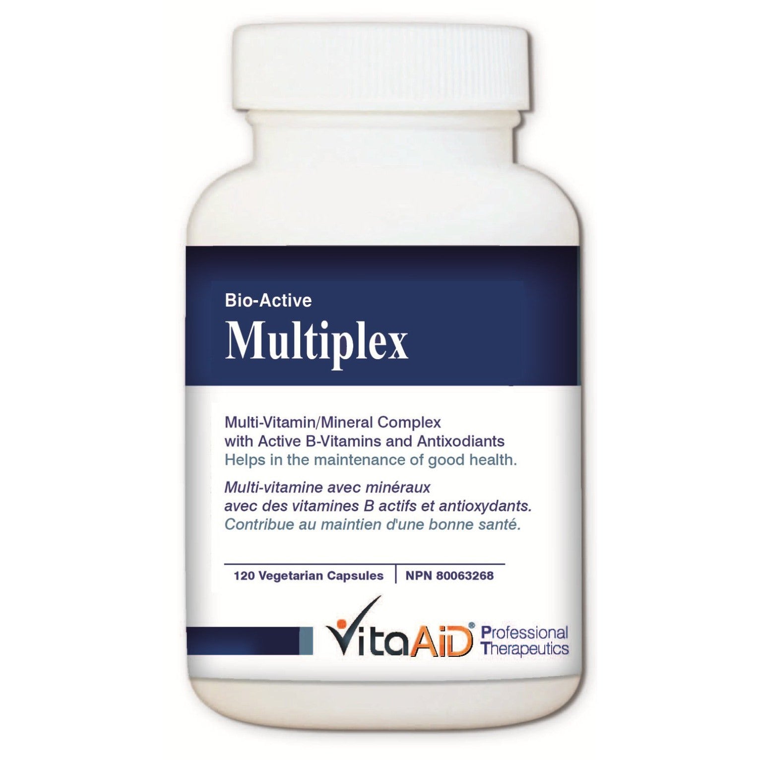 Bio-Active Multiplex Multiple Vitamins and Mineral Complex with Active B-Vitamins for Optimal Methylation, Plus Herbs and Antioxidants 120 veg caps - iwellnessbox