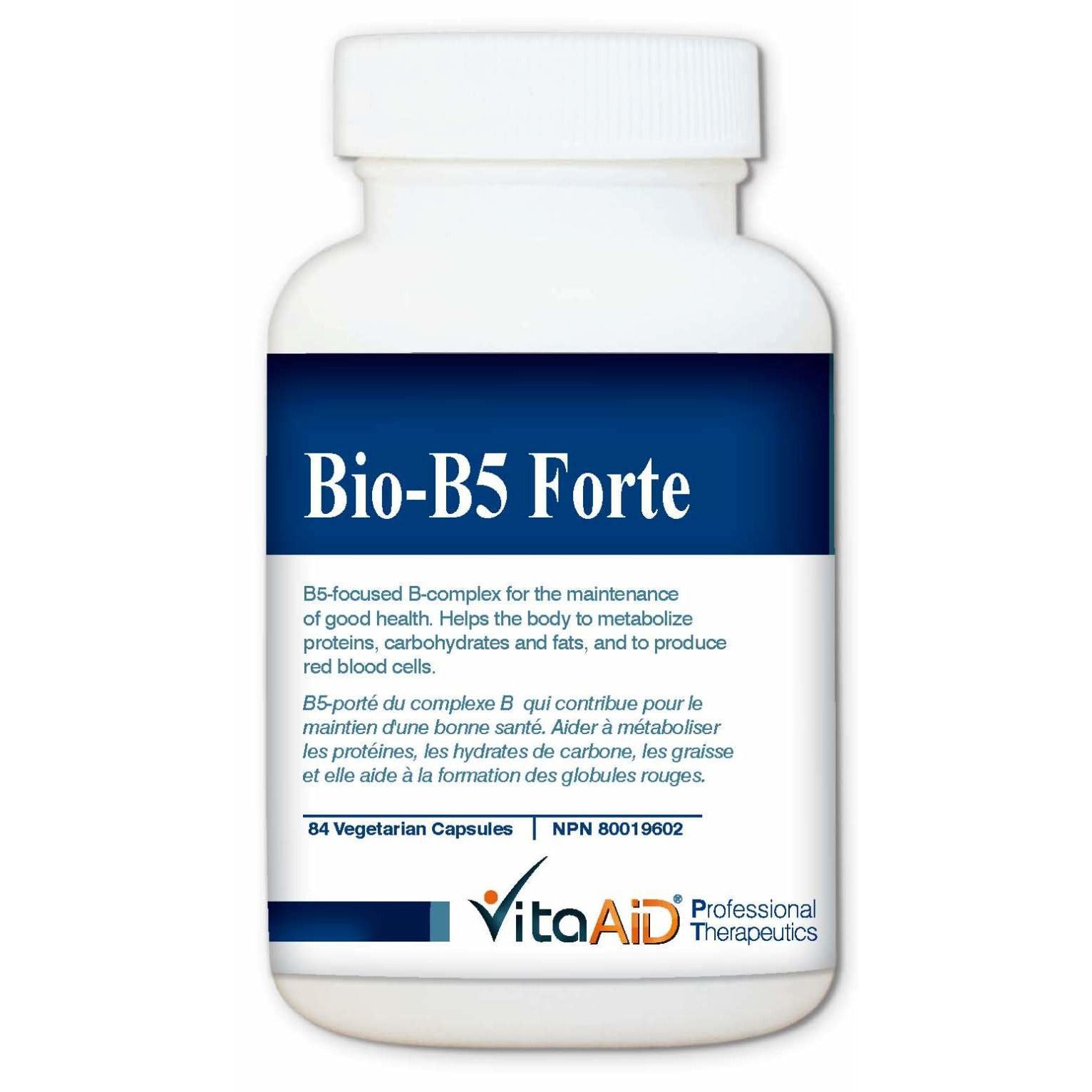 Bio-B5 Forte B5-Focused B-Complex to Restore Body's Metabolism and Support the Adrenals 84 veg caps