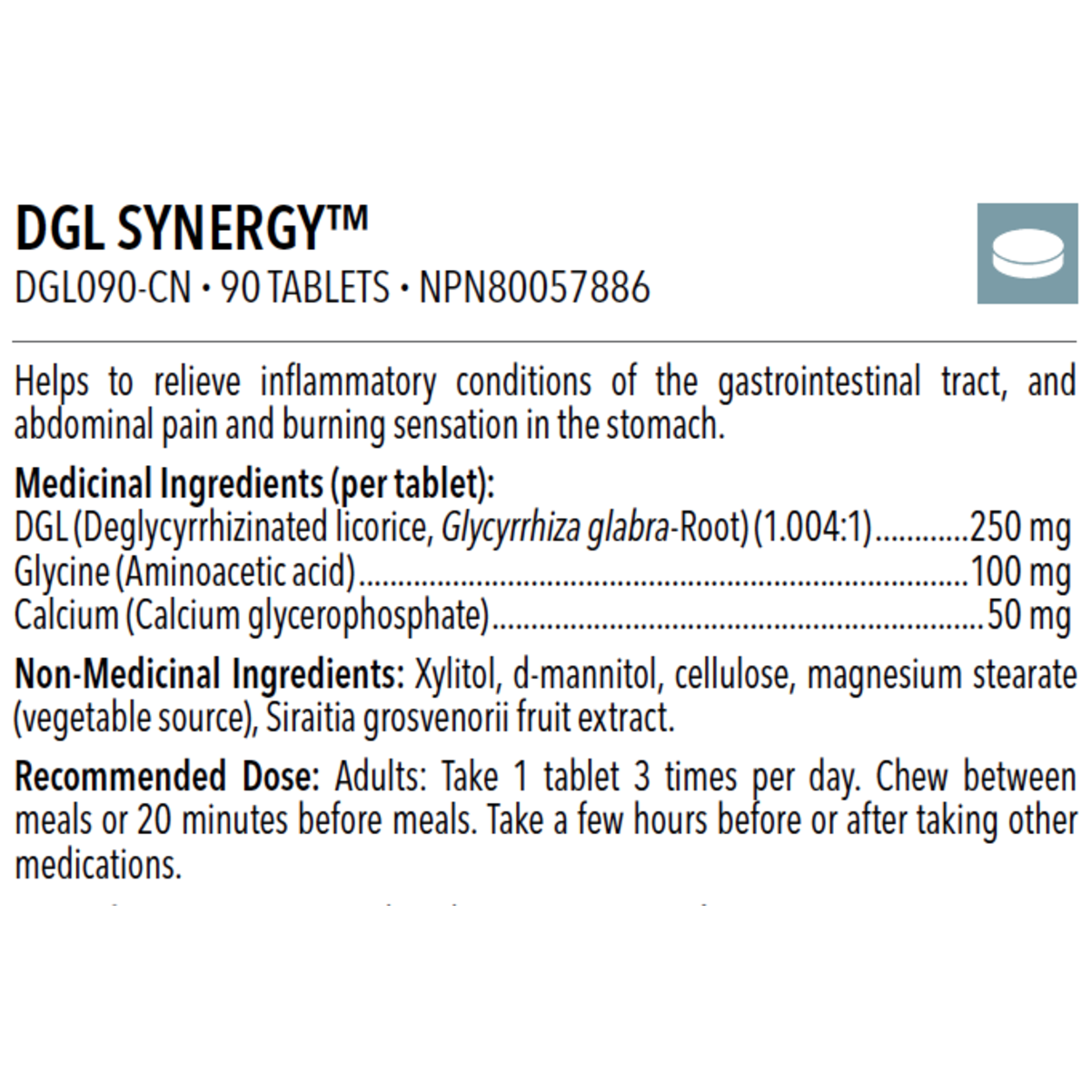 DGL Synergy™ 90 tabs