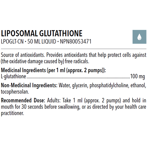 Liposomal Glutathione 50 ML, Designs for Health
