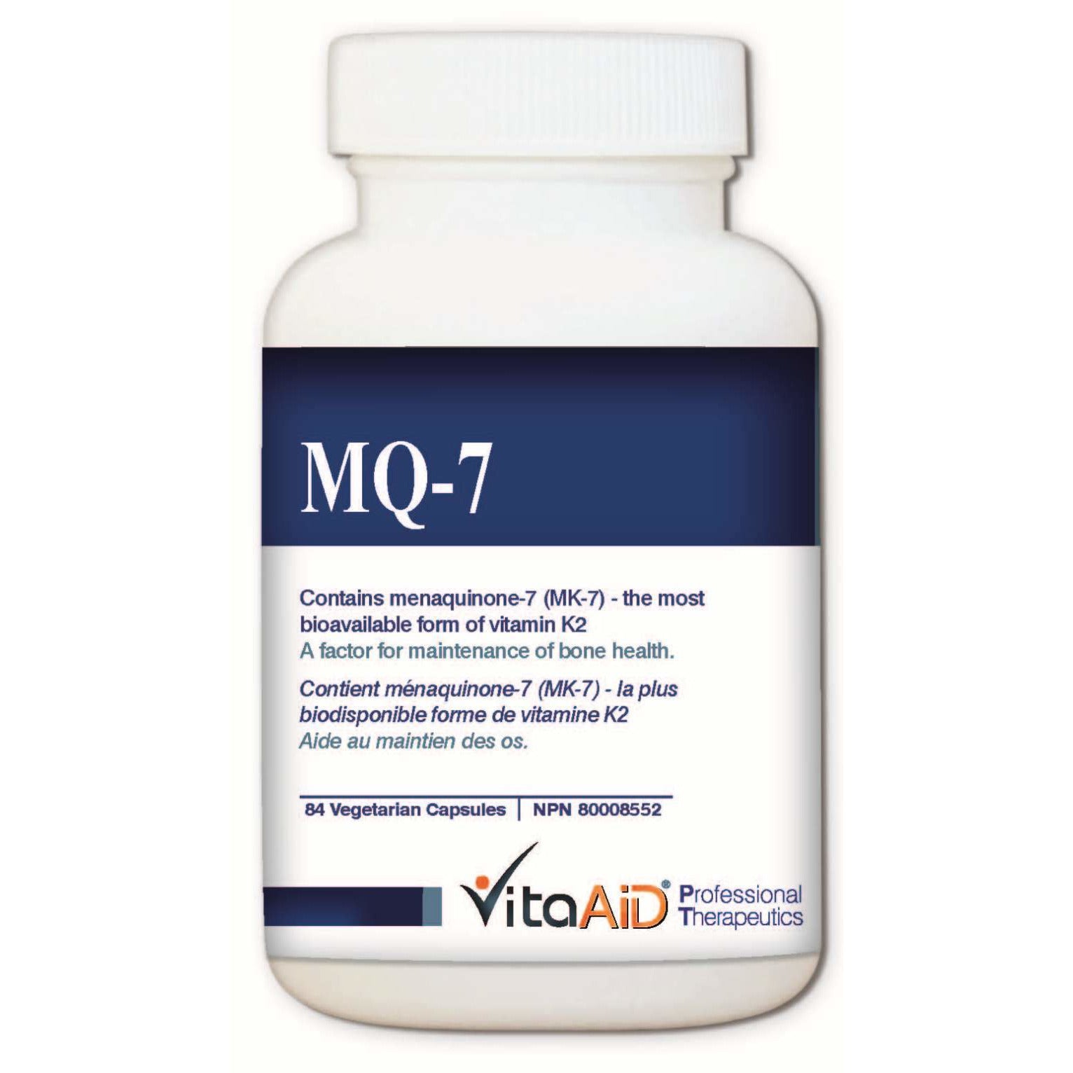 MQ-7  All-trans Menaquinone-7 - the Most Bioavailable Vitamin K2 84 veg caps - iwellnessbox