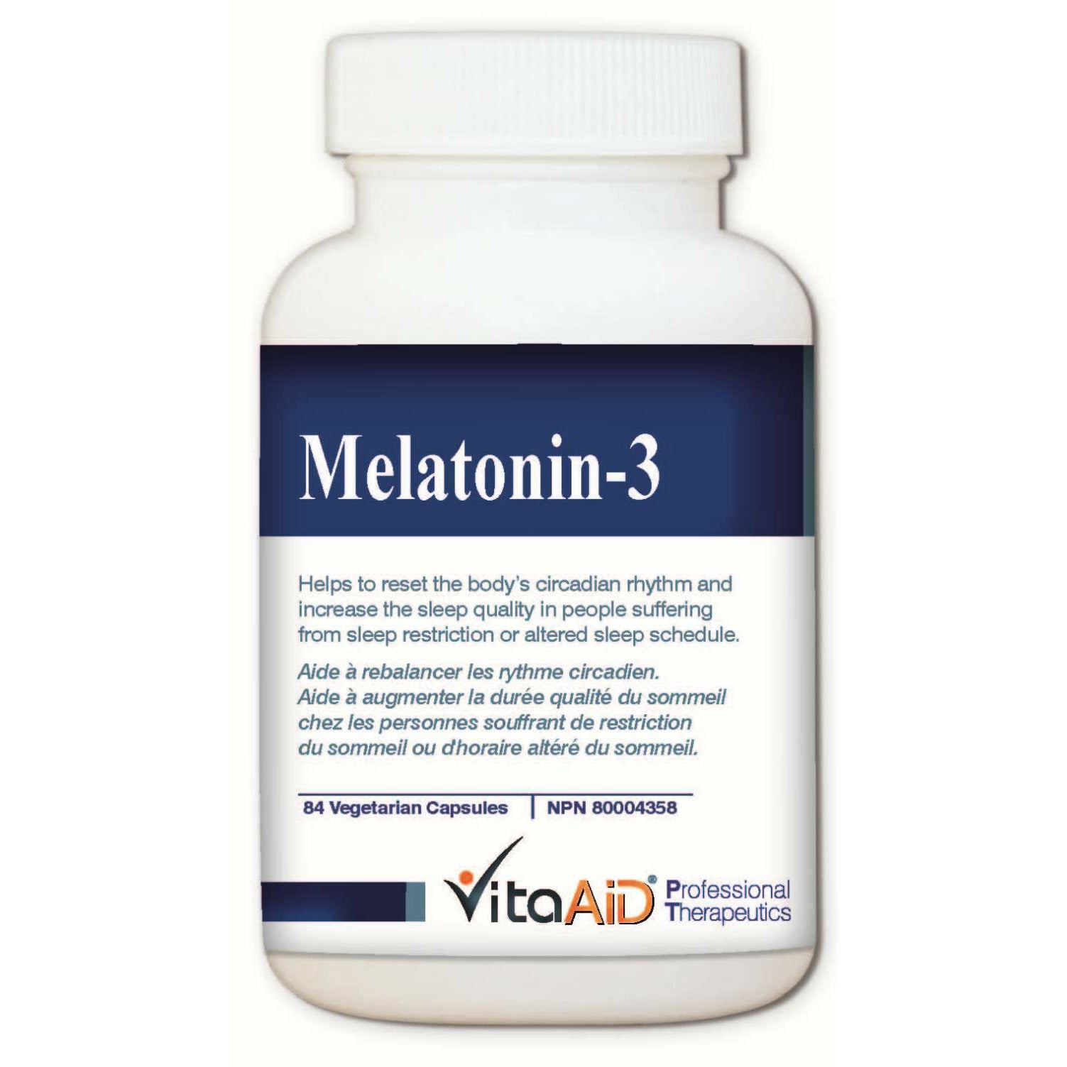 Melatonin-3 Restores Body's Circadian Rhythm 84 veg caps