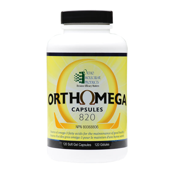 Orthomega 820 Omega-3 fish oil 120 sofgels - iwellnessbox