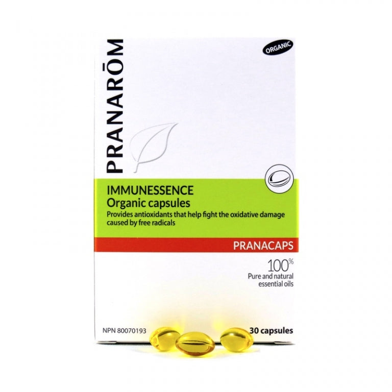 Immunessence Organic Capsules 100% pure and natural essential oils 30 caps - iwellnessbox