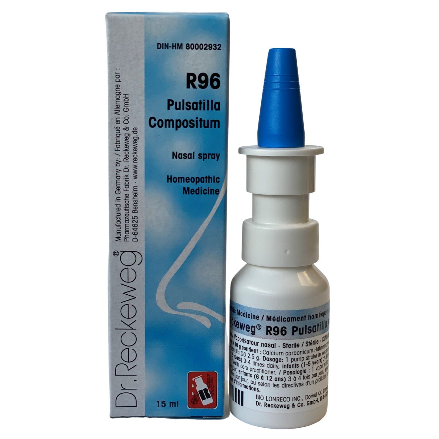 R96 Pulsatilla Compositum Nasal Spray 15ml, Dr. Reckeweg