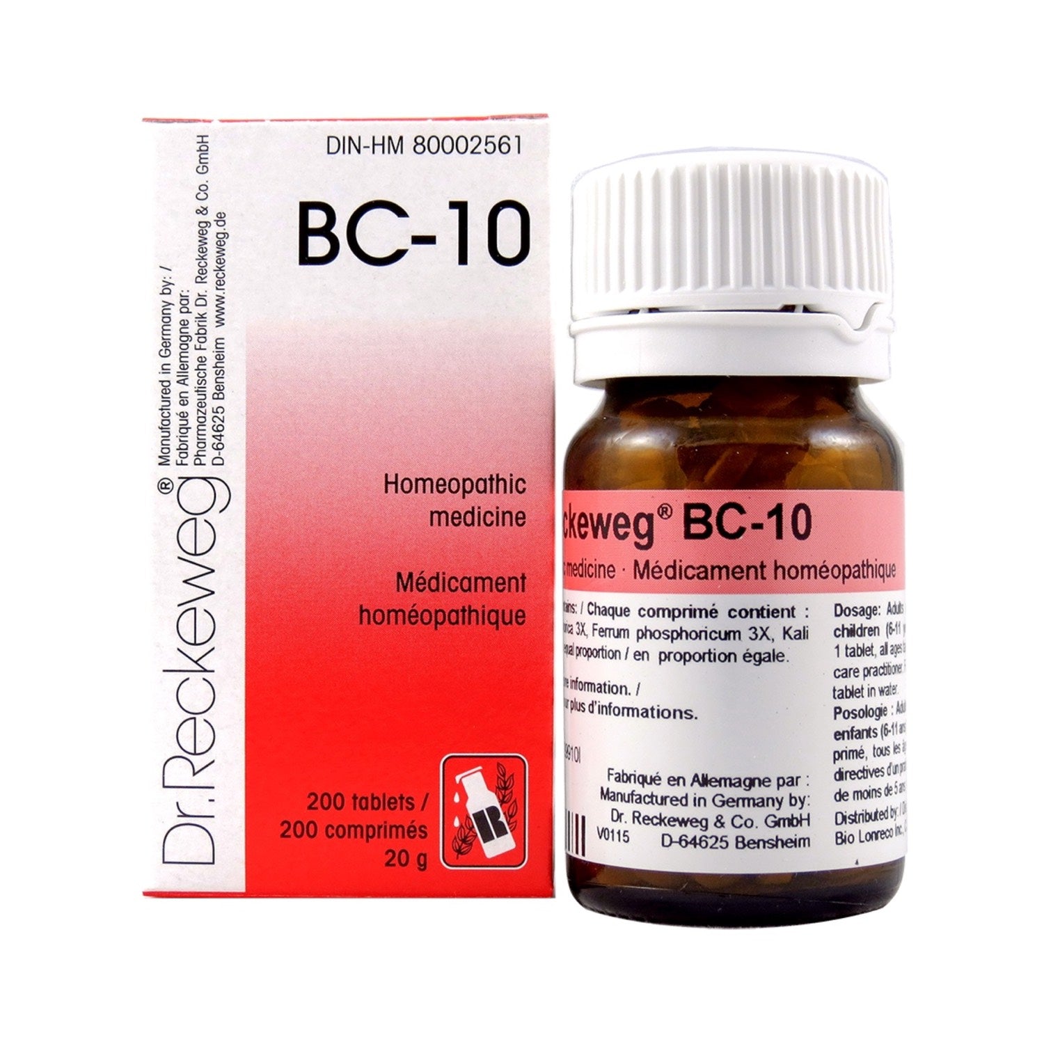 BC-10 Homeopathic medicine – Combination salt  200 tablets (20 g) - iwellnessbox