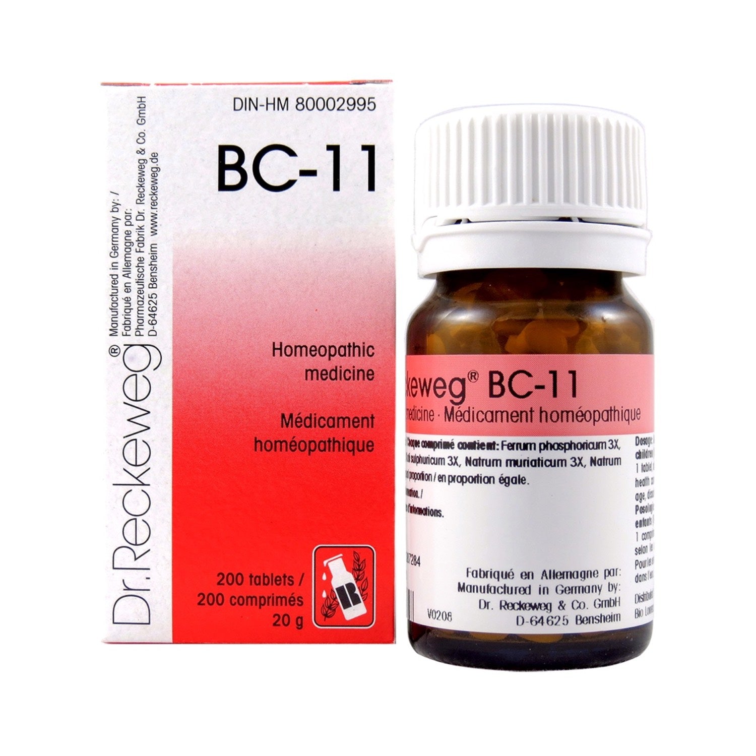 BC-11 Homeopathic medicine – Combination salt  200 tablets (20 g) - iwellnessbox