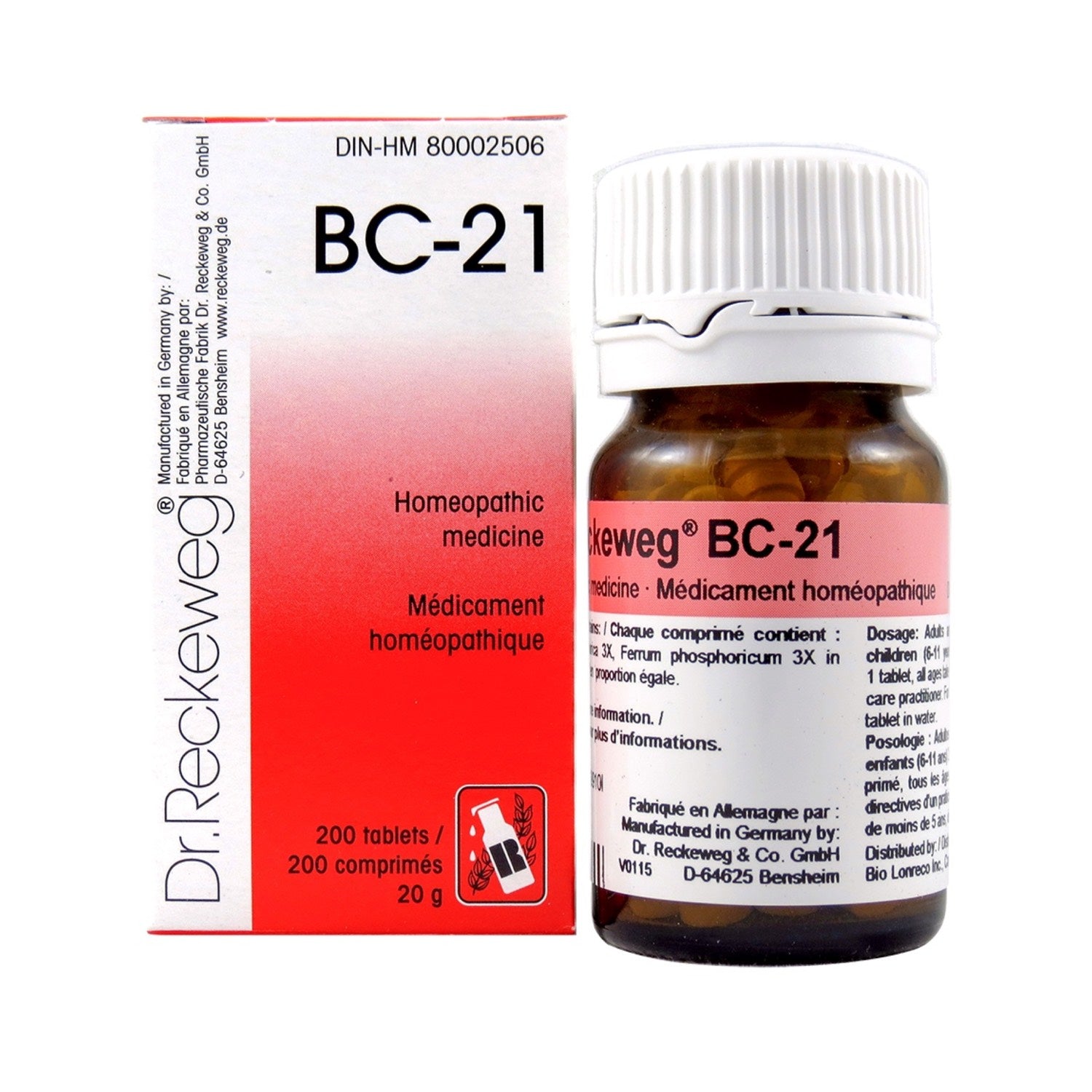 BC-21 Homeopathic medicine – Combination salt  200 tablets (20 g) - iwellnessbox