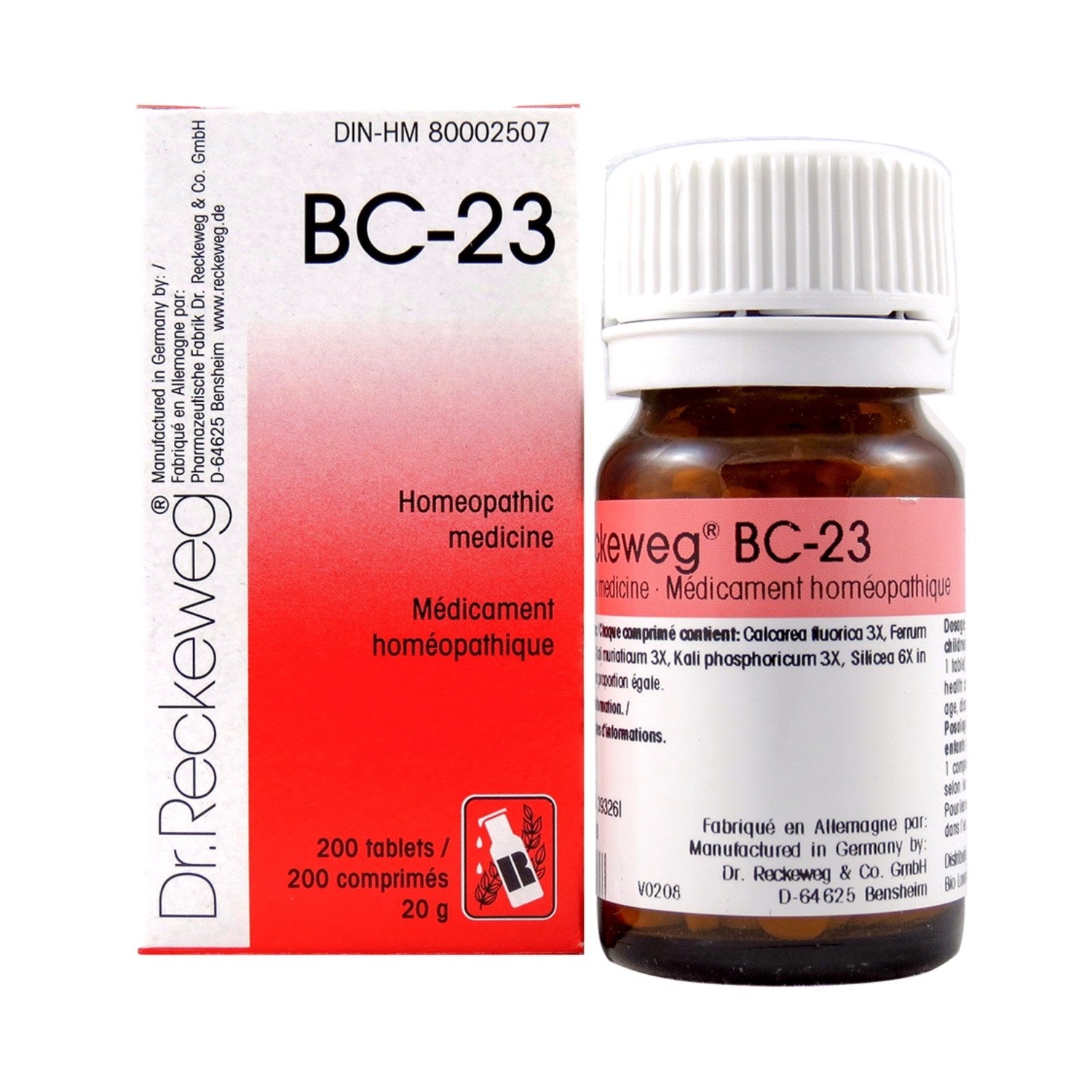 BC-23 Homeopathic medicine – Combination salt  200 tablets (20 g) - iwellnessbox