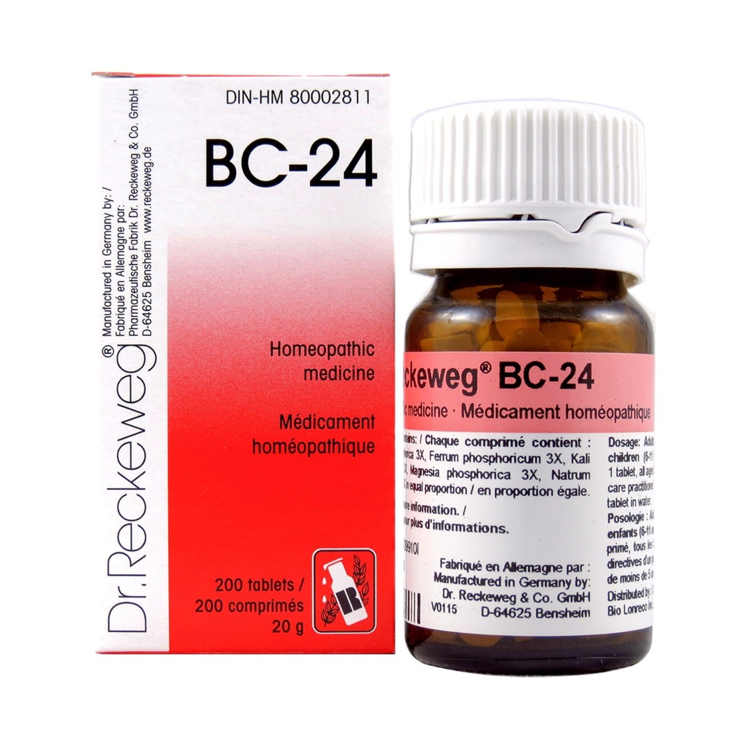 BC-24 Homeopathic medicine – Combination salt  200 tablets (20 g) - iwellnessbox