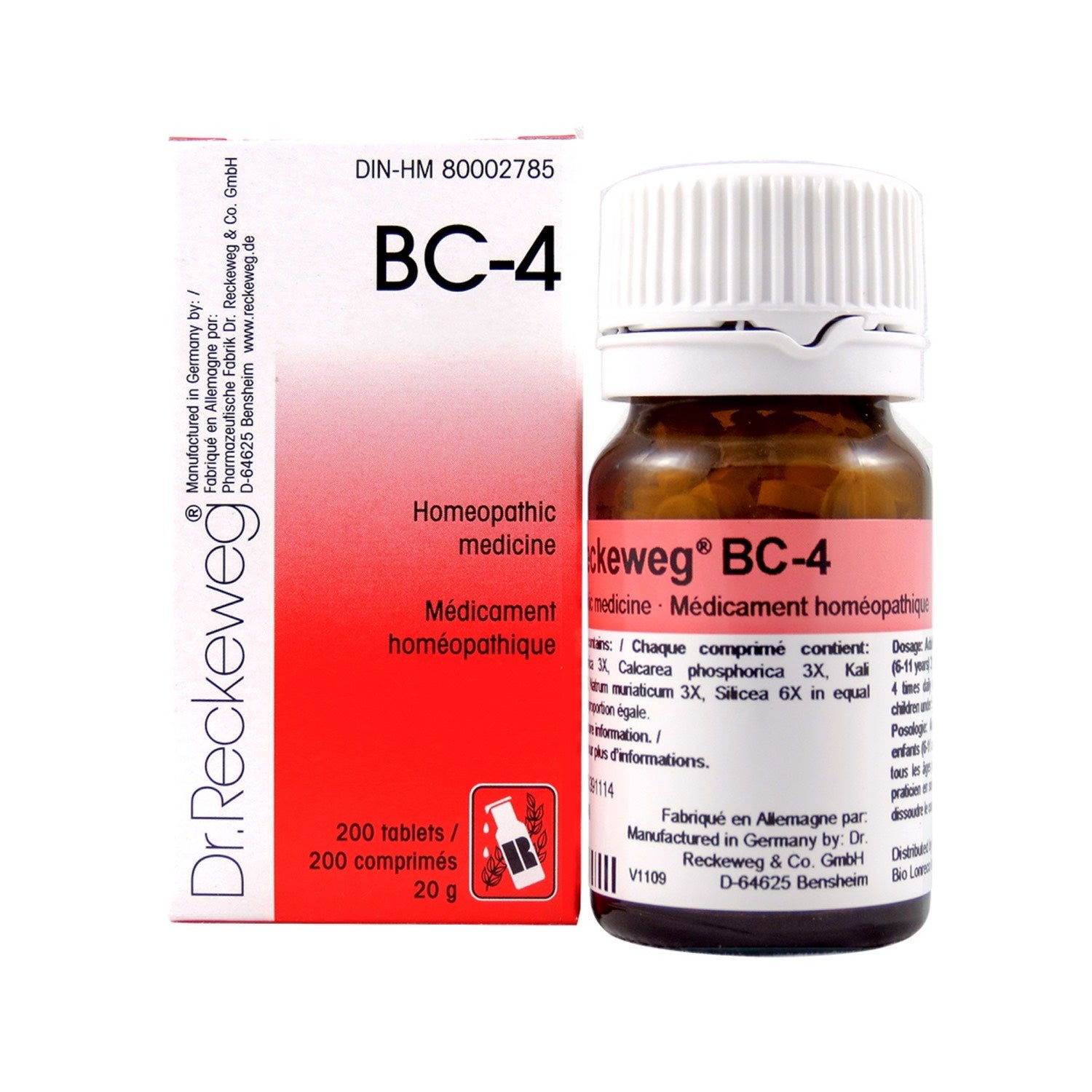 BC-4 Homeopathic medicine – Combination salt  200 tablets (20 g) - iwellnessbox
