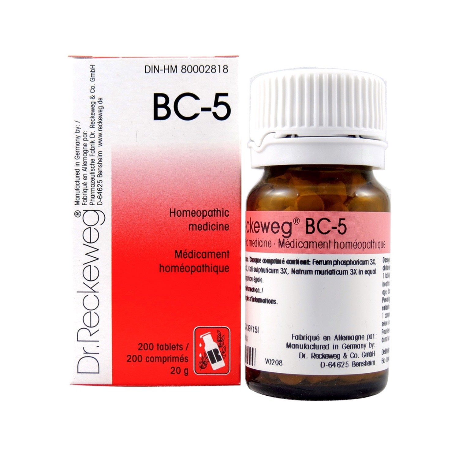 BC-5 Homeopathic medicine – Combination salt  200 tablets (20 g) - iwellnessbox