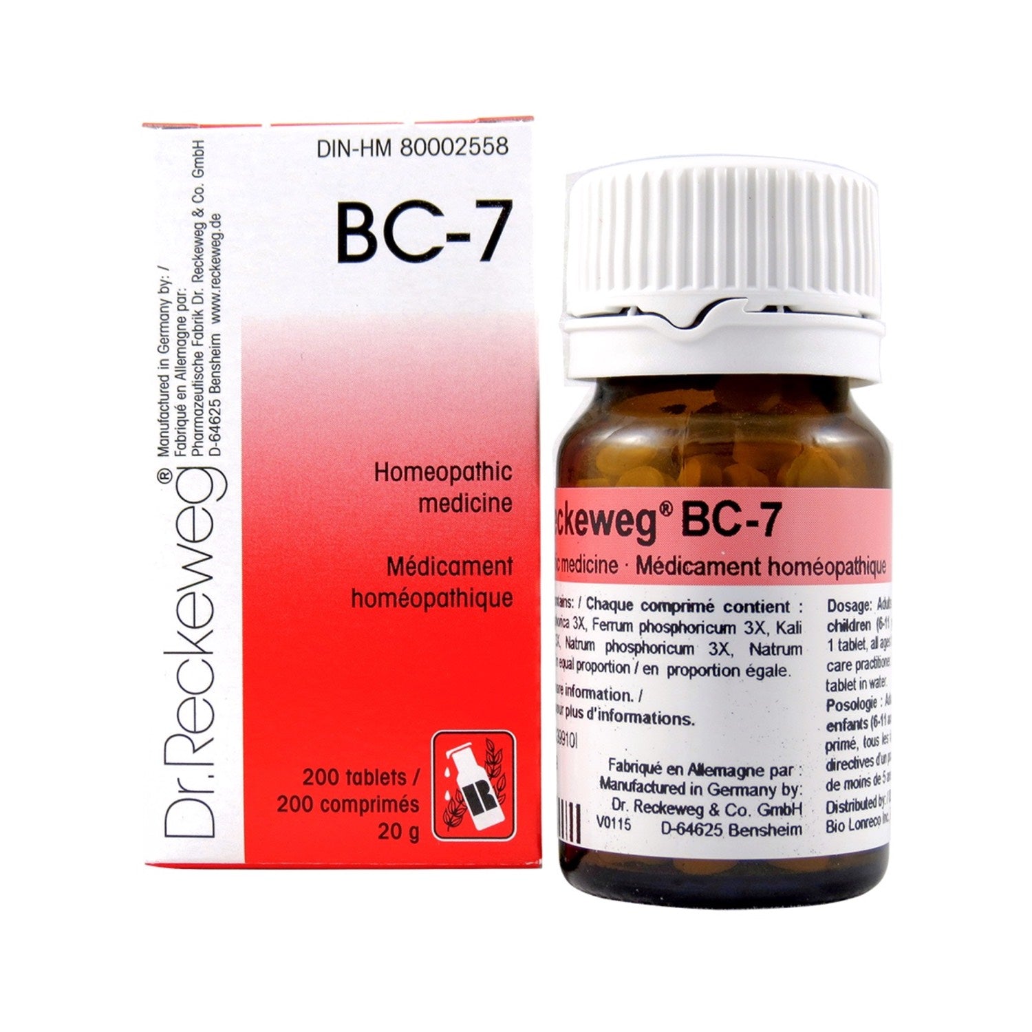 BC-7 Homeopathic medicine – Combination salt  200 tablets (20 g) - iwellnessbox