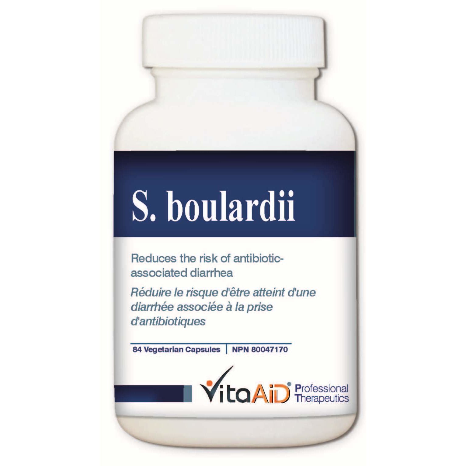 S. boulardii  Reduces the Risk of Antibiotic-Associated Diarrhea, Acute Traveler's Diarrhea, C. difficile Infections, and H. pylori. 84 veg caps