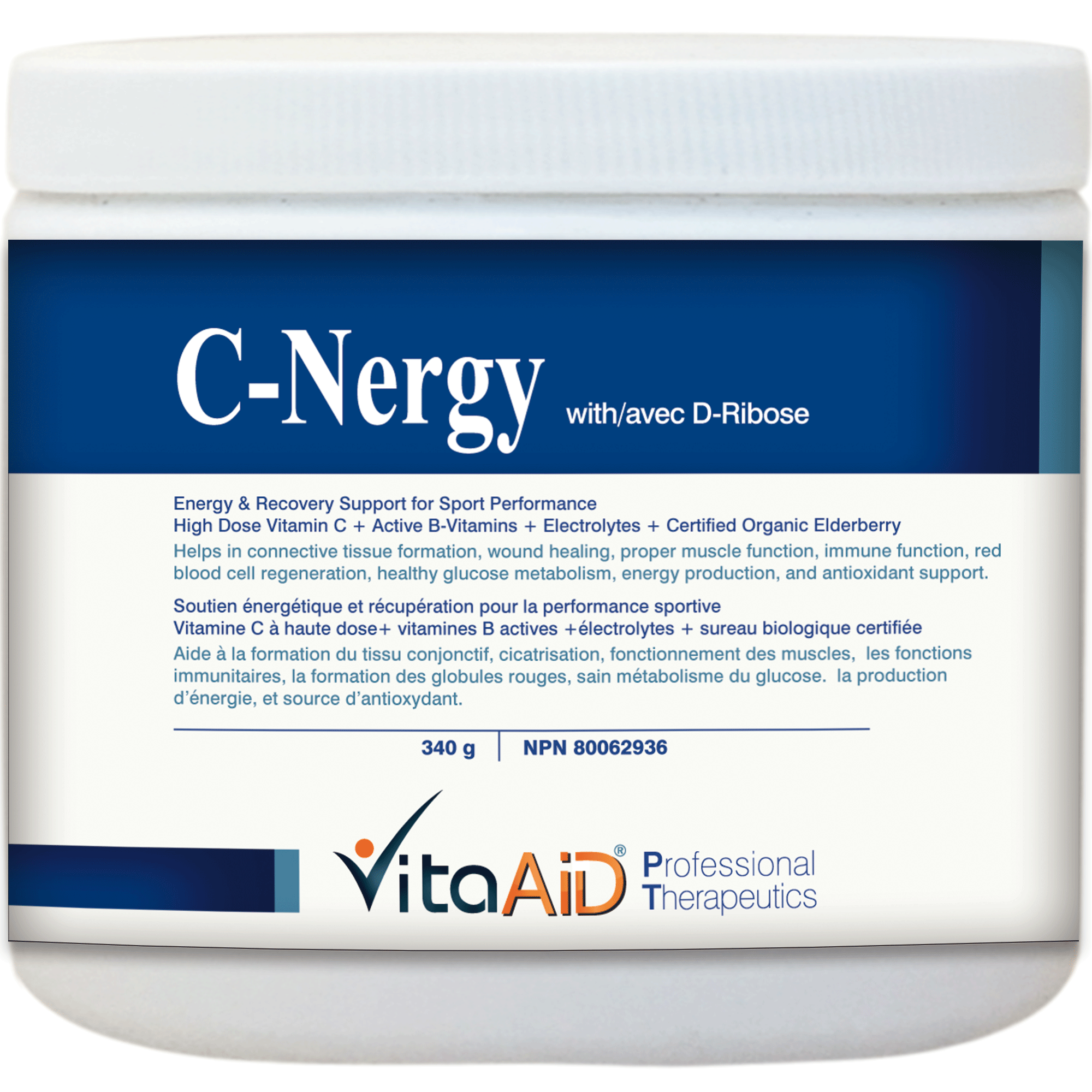 C-Nergy with D-Ribose Energy & Recovery Support for Sport Performance 340 g - iwellnessbox