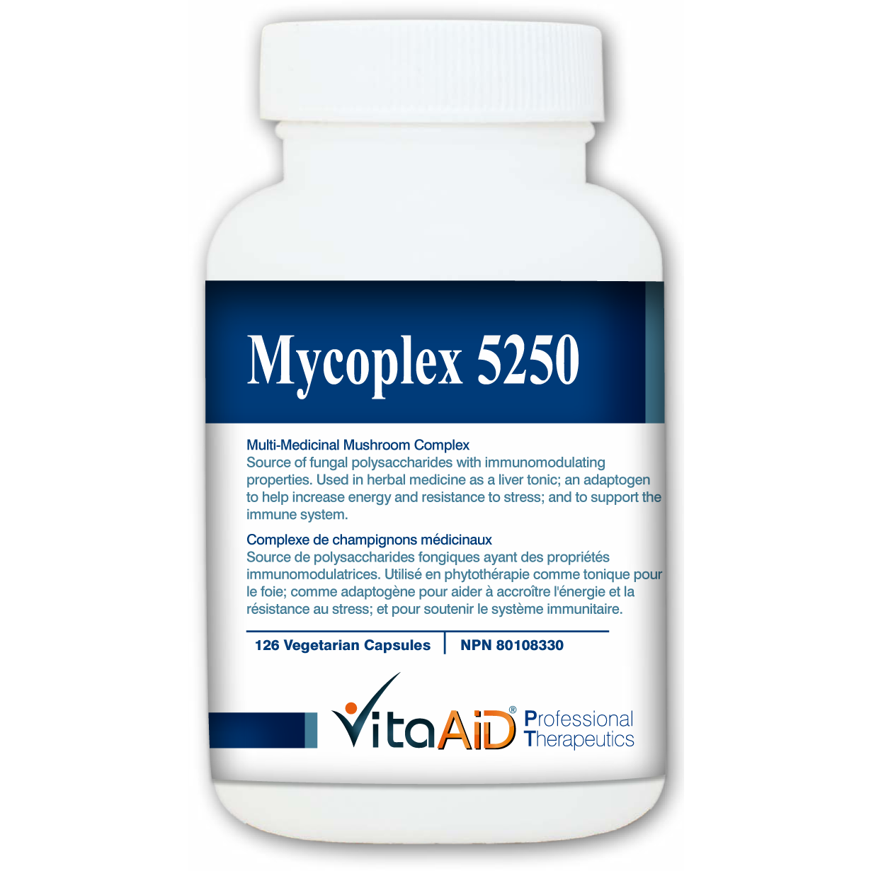 Mycoplex 5250 Multi-Medicinal Mushroom Complex 126 caps, Vita Aid