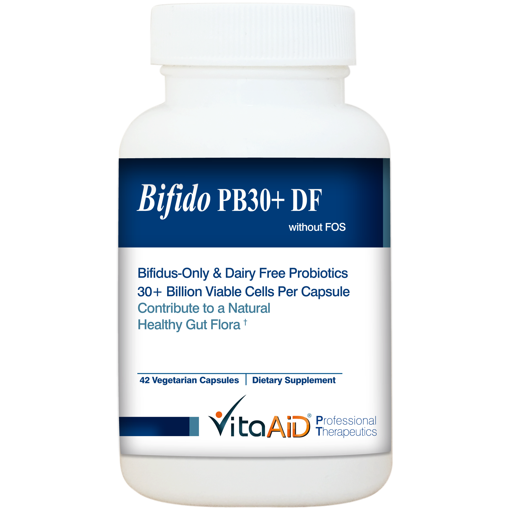 Bifido-PB30 DF Bifidus-Only Probiotics - Contribute to a Favourable Gut Flora in the Large Intestine. 42 veg caps - iwellnessbox