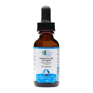 Vitamin D3 with K2 Liquid 30 ml (~ 590 drops), Ortho Molecular Products