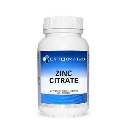Zinc Citrate Matrix with, Vitamin C,  60 veg caps