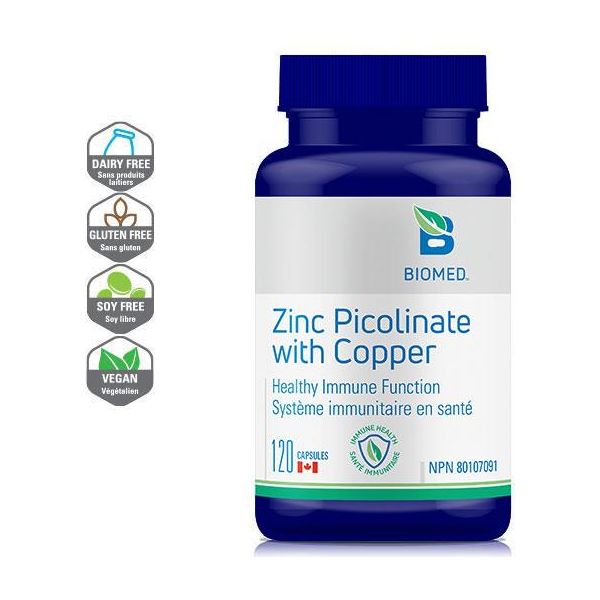 Zinc Picolinate with Copper - 120 capsules