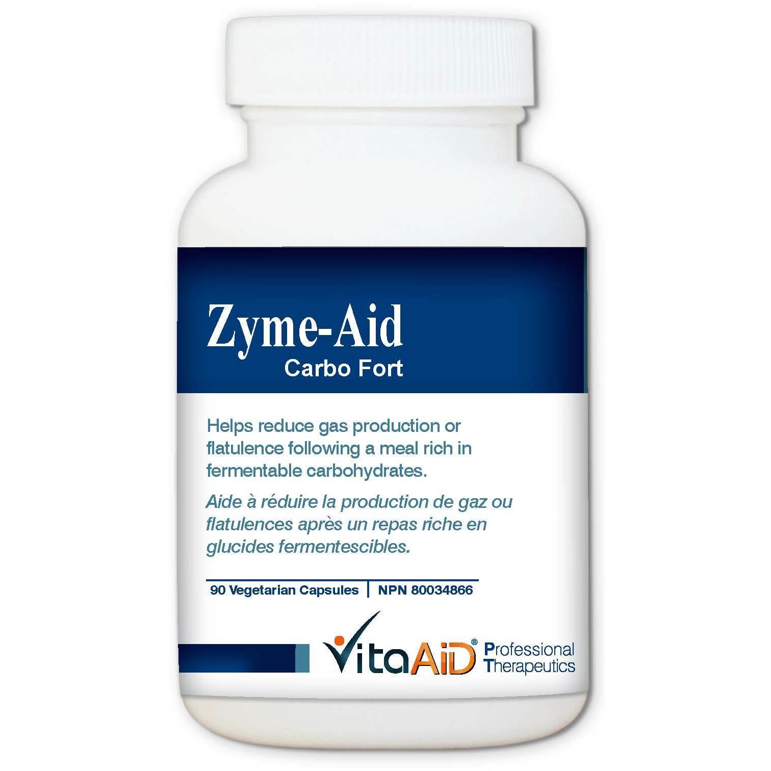 Zyme-Aid Carbo Fort  Full Spectrum Carbohydrate-Digesting Enzymes 90 veg caps - iwellnessbox