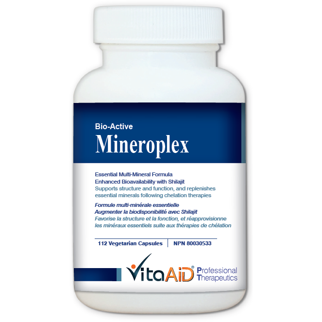 Bio-Active Mineroplex Highly Bioavailable Multi-Mineral Formula with Purified Shilajit 112 veg caps