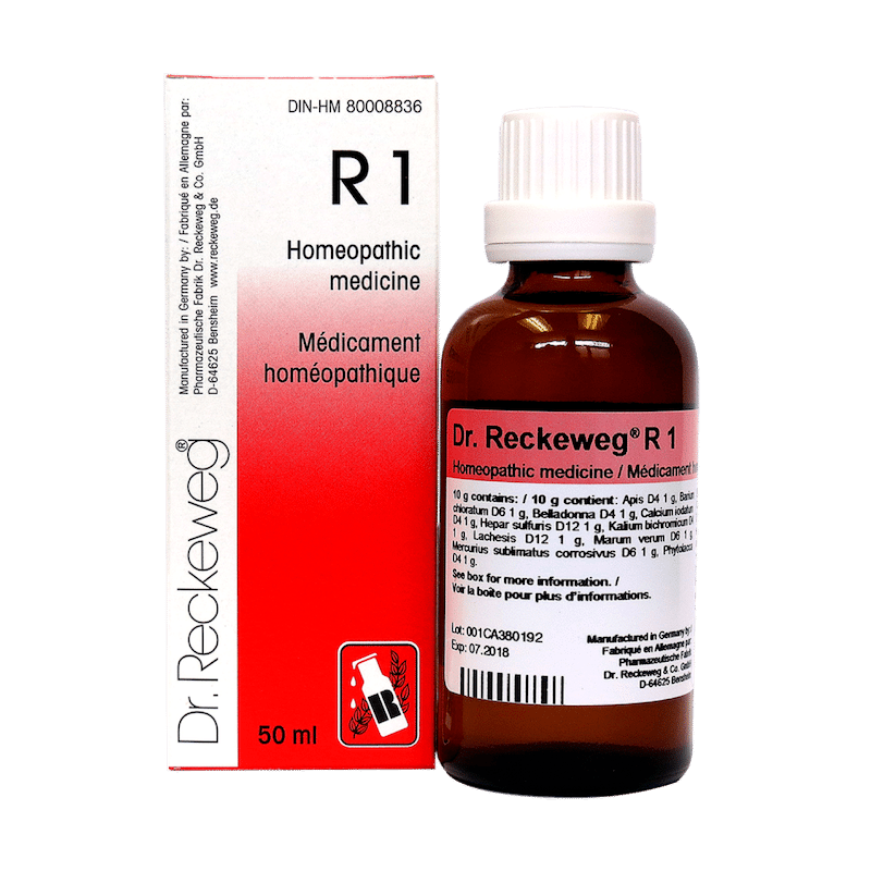 R1 Inflammation, fever, infection Homeopathic medicine