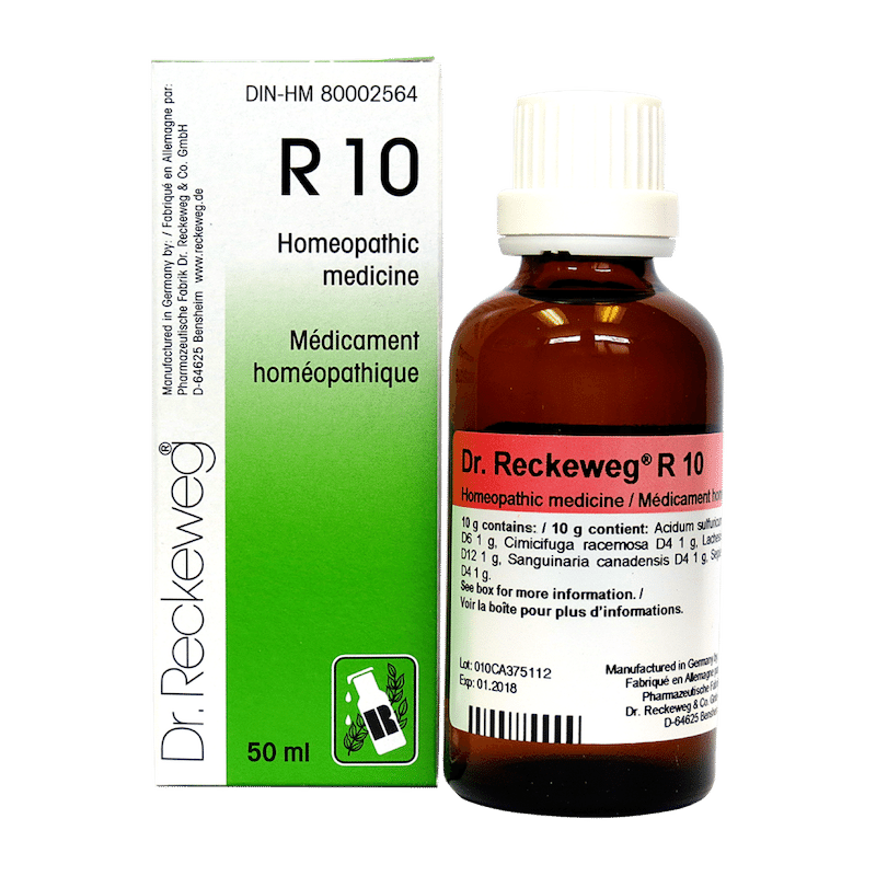 R10 Homeopathic medicine  50 ml, Dr. Reckeweg