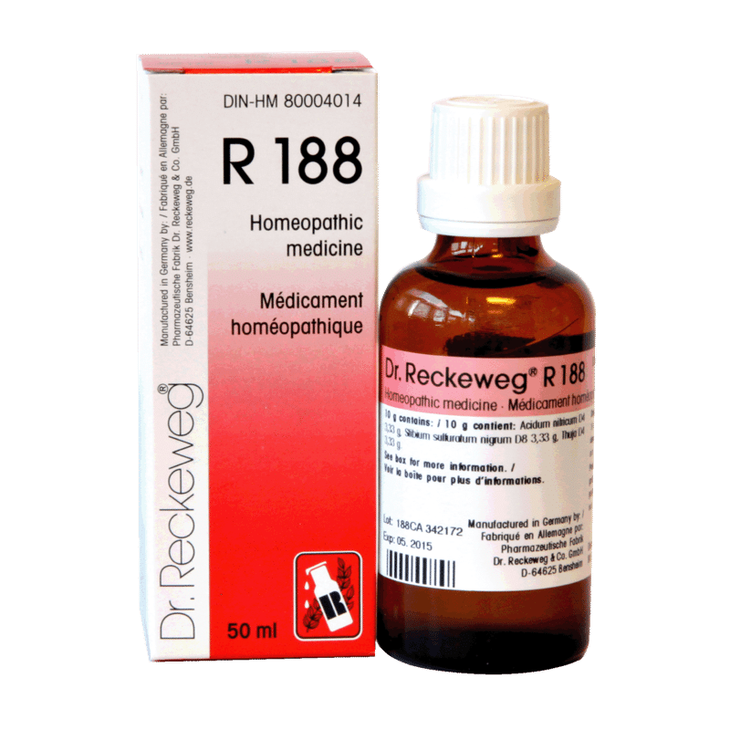 R188 Dr. Reckeweg, Warts, cutaneous growths 50 ml