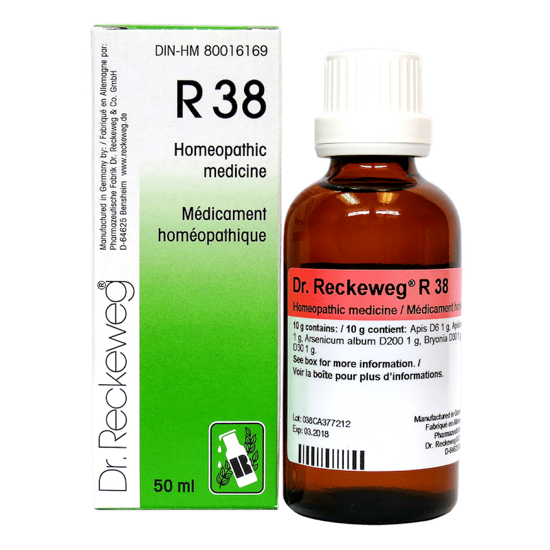 R38 Dr. Reckeweg, pelvic inflammatory disease, 50 ml