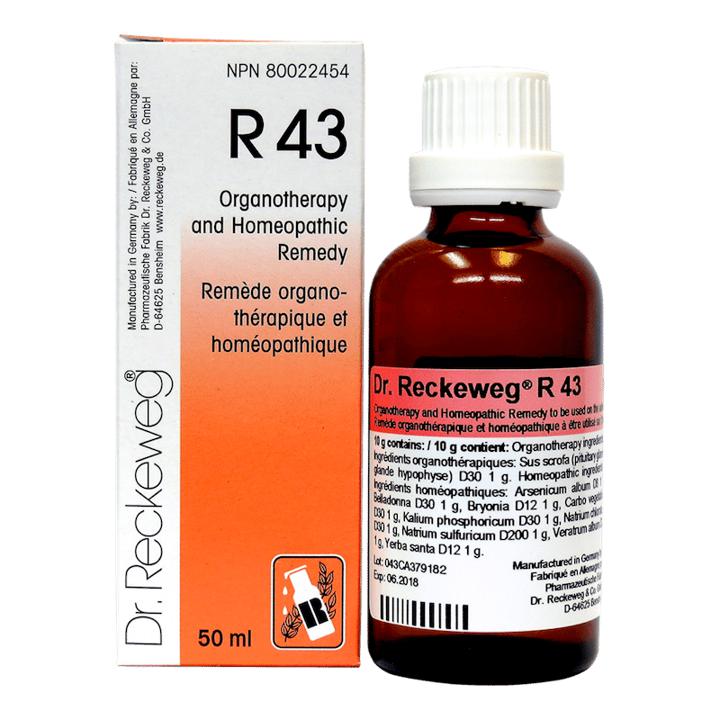 R43 Organotherapy and homeopathic remedy  50 ml