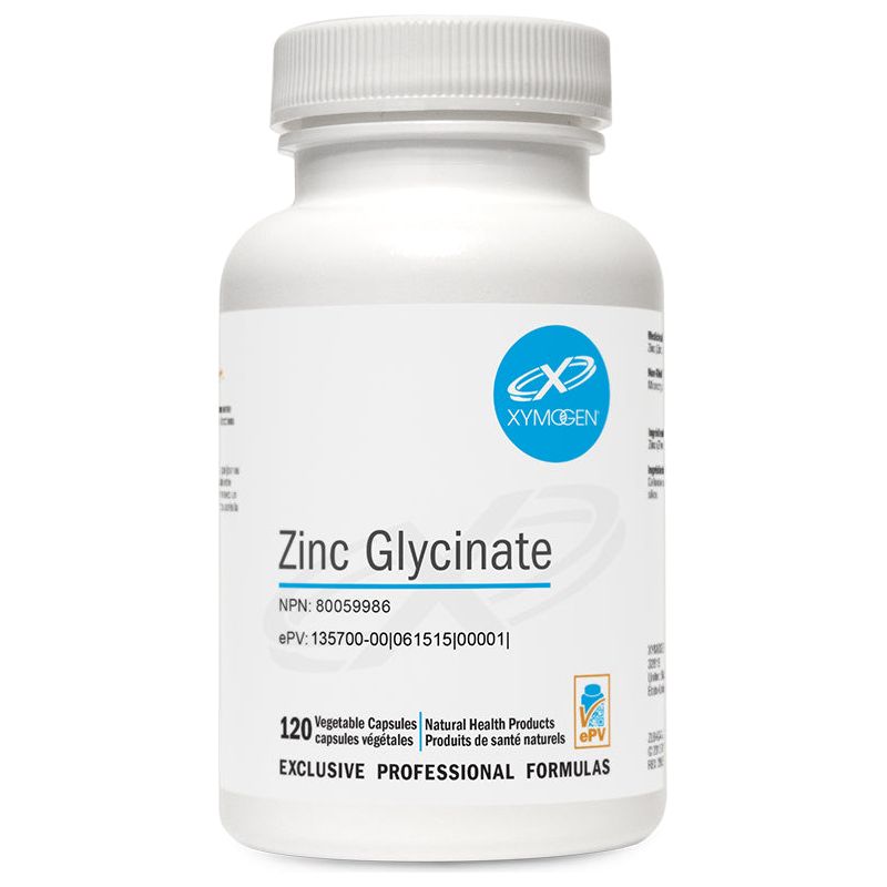 Zinc Glycinate 120 Capsules, Xymogen